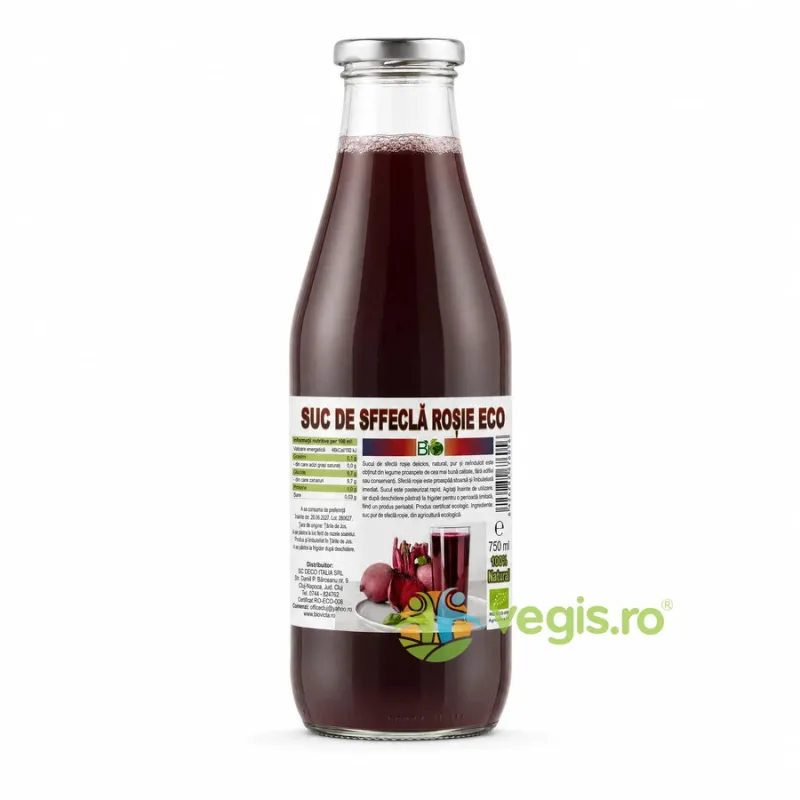 Suc de Sfecla Rosie Ecologic/Bio 750ml Deco Italia — preț și oferte