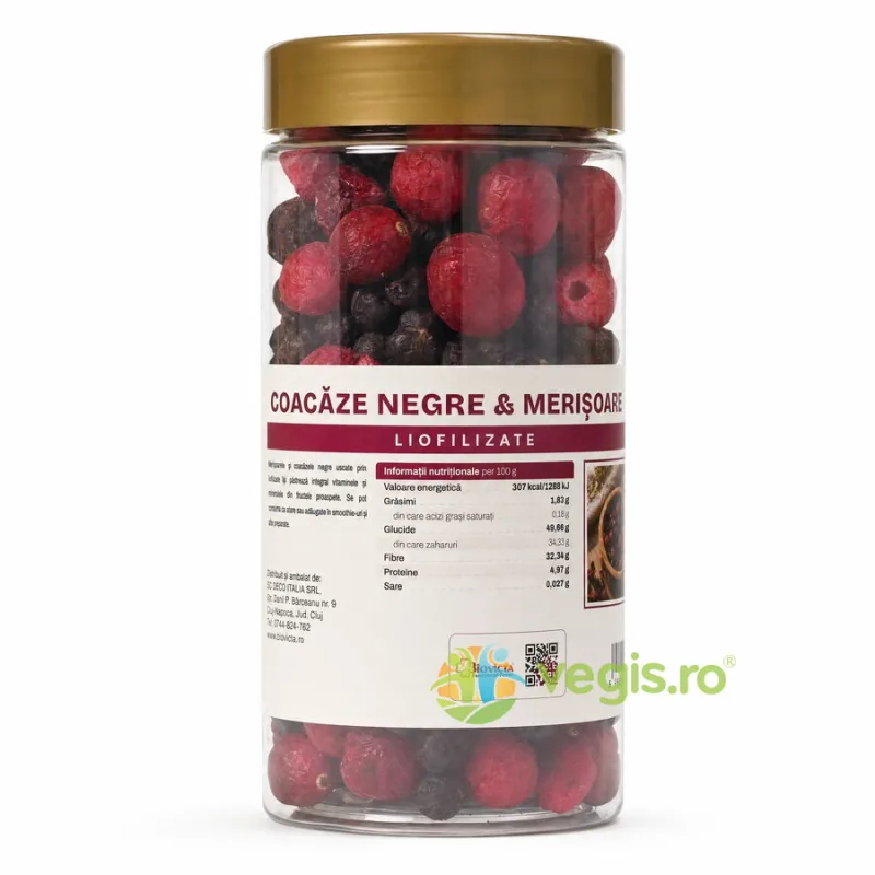 Coacaze Negre si Merisoare Liofilizate 50g Deco Italia — preț și oferte