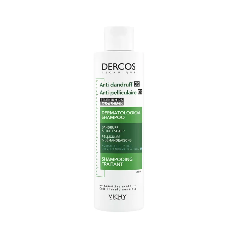 Sampon anti-matreata pentru par normal-gras Dercos, 200 ml, Vichy — preț și oferte