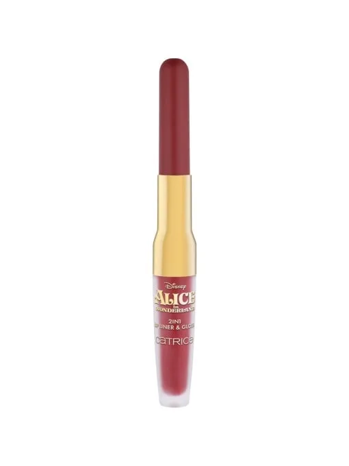 Creion si gloss de buze 2in1 Disney Alice in Wonderland C02 Always Curious, 1.77g, Catrice — preț și oferte