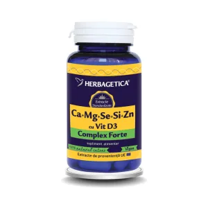 Ca + Mg + Se + Si + Zn Organice cu D3 60 capsule
