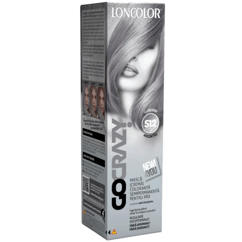 Crema coloranta GoCrazy Nr. S12, 100ml, Loncolor — preț și oferte