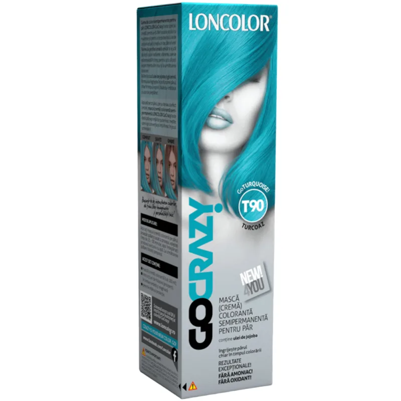 Crema coloranta GoCrazy Nr. T90, 100ml, Loncolor — preț și oferte