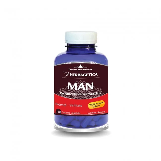 Man Zen Forte, 120 capsule, Herbagetica — preț și oferte