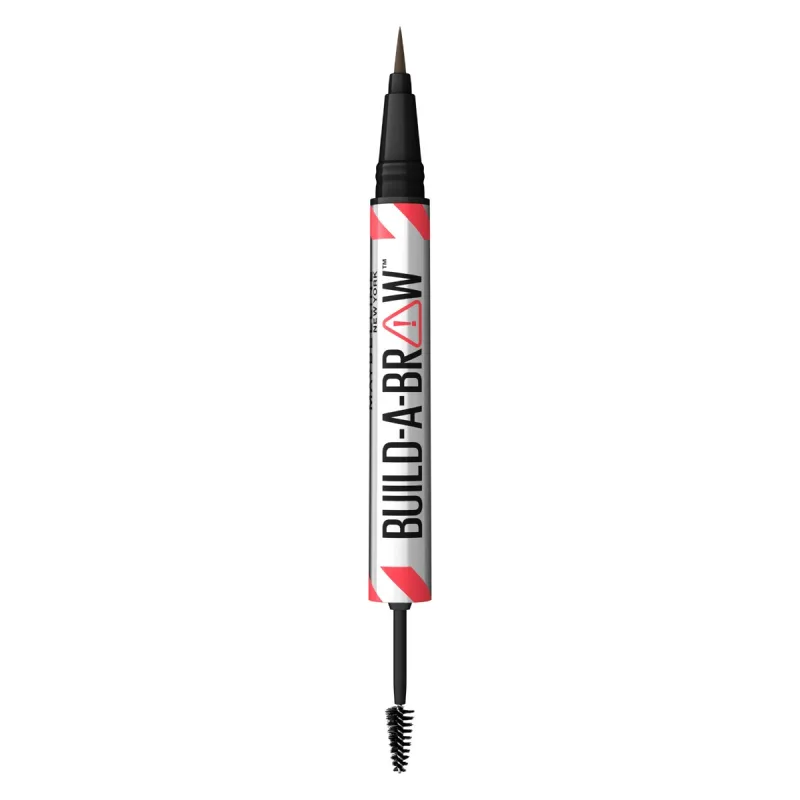 Marker de sprancene si gel de fixare 2 in 1 262 Black Brown Build a Brow, 1.4g, Maybelline Maybelline New York — preț și oferte
