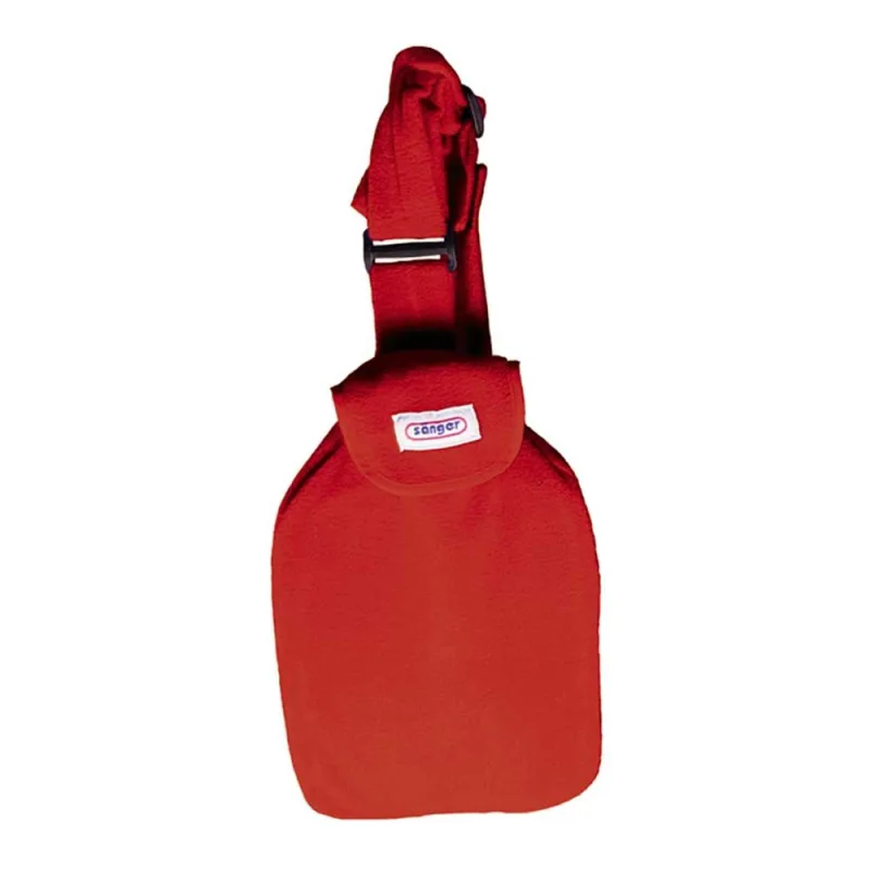 Perna pentru apa calda cu husa anatomica cu banda de fixare pe corp Rosie, 2l, Sanger — preț și oferte