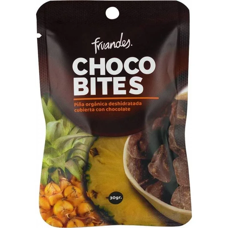 Ananas deshidratat BIO invelit in ciocolata, 30g, Fruandes — preț și oferte