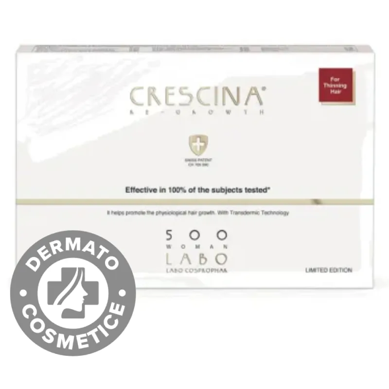Tratament pentru femei Re-growth HFSC 500 Crescina, 5 fiole, Labo — preț și oferte