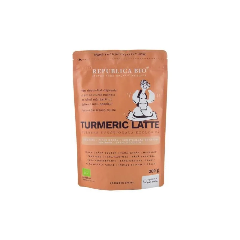 Republica BIO Turmeric Latte, pulbere functionala ecologica, 200g — preț și oferte