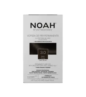 Vopsea de par naturala Saten inchis (3.0), 140ml, Noah