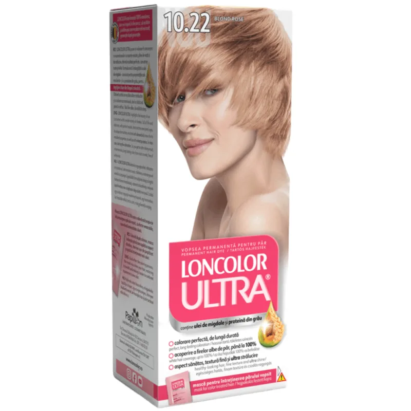 Vopsea de par permanenta Ultra Nr. 10.22, 110ml, Loncolor — preț și oferte