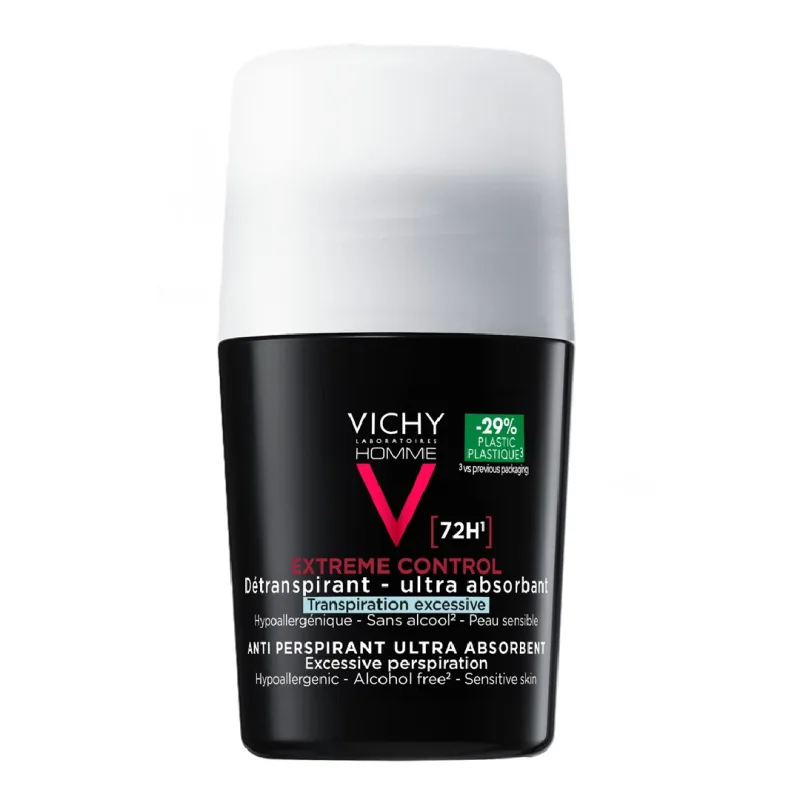 Deodorant roll-on Extreme Control 72h Homme, 50 ml, Vichy — preț și oferte