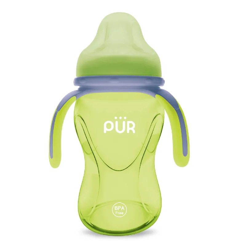 Cana cu prindere multipla +6 luni Verde, 250ml, PUR — preț și oferte