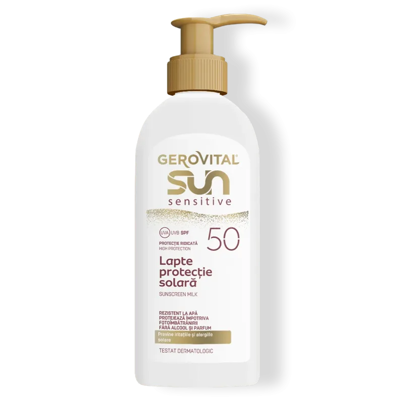 Gsun sensitive-lapte protectie solara SPF50  200ml fl. Farmec — preț și oferte