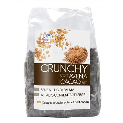 Musli crocant cu fulgi ovaz si cacao Bio, 375g, La Finestra Sul Cielo — preț și oferte