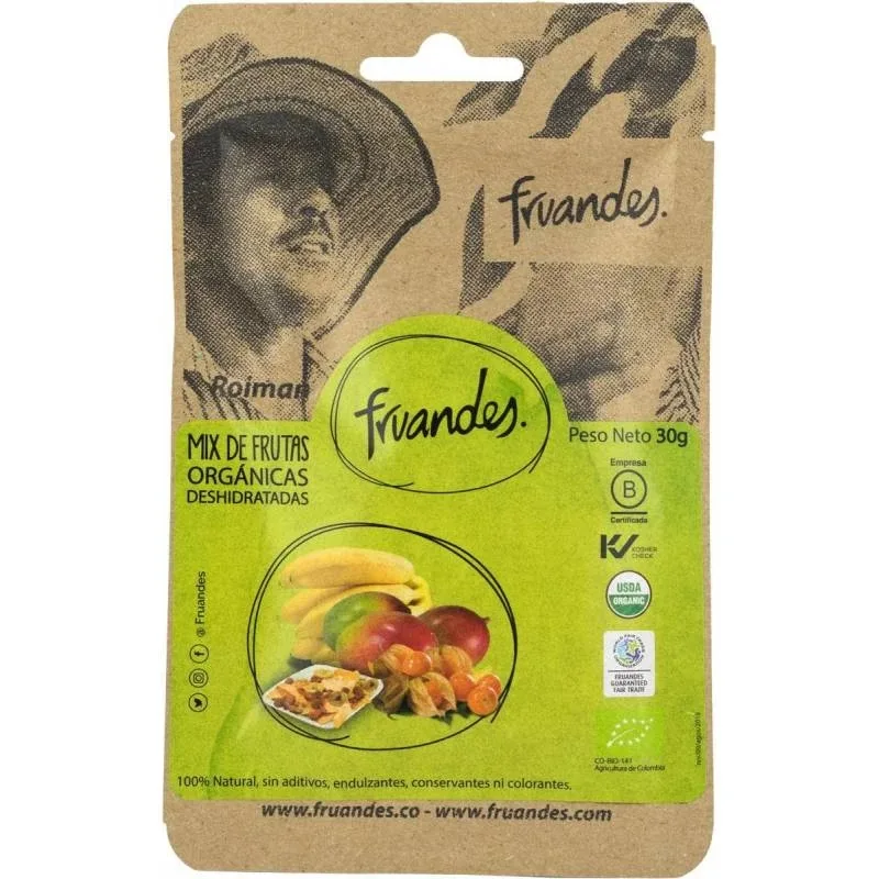 Mix de fructe deshidratate BIO, 30g, Fruandes — preț și oferte