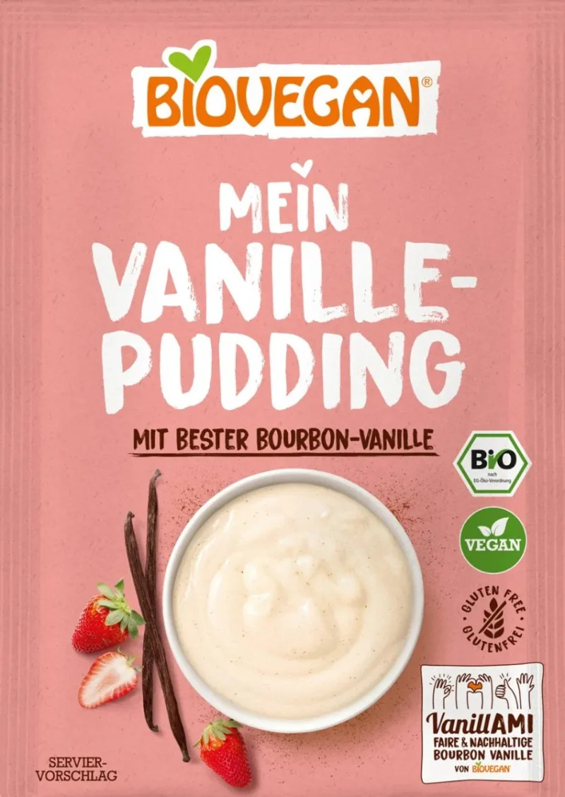 Budinca de vanilie Bio, 36g, Biovegan — preț și oferte