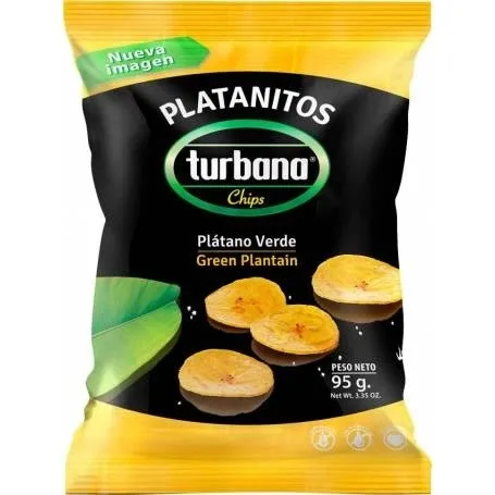 Chips de plantan verde, 95g, Turbana — preț și oferte