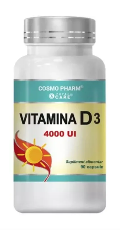 Vitamina D3 4000 UI, 90cps - Cosmo Pharm — preț și oferte