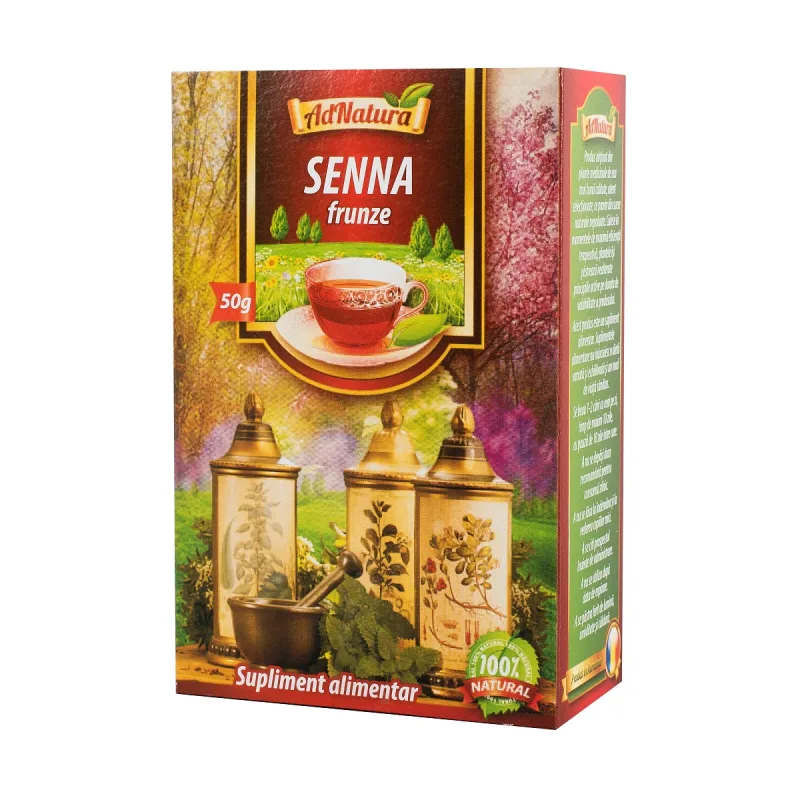 Ceai senna frunze, 50g, AdNatura — preț și oferte