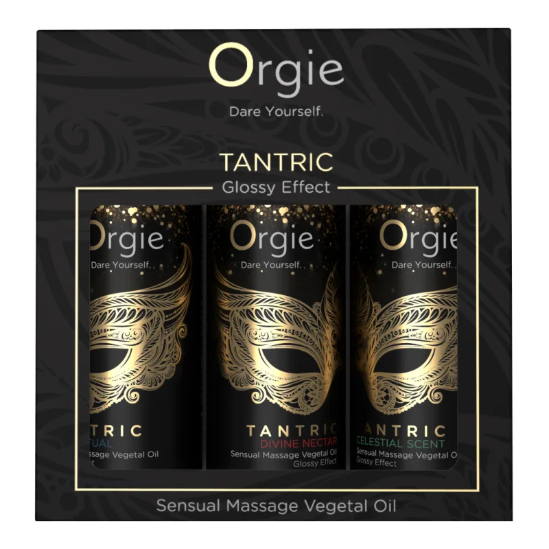 Colectia Mini Size Ulei vegetal pentru masaj senzual Tantric, 3*30ml, Orgie — preț și oferte