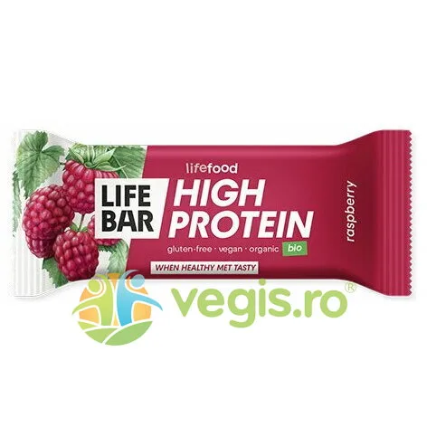 Baton Proteic cu Zmeura Ecologic/Bio 40g LIFEFOOD — preț și oferte