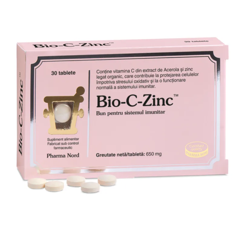 Bio C Zinc, 30 tablete, Pharma Nord — preț și oferte