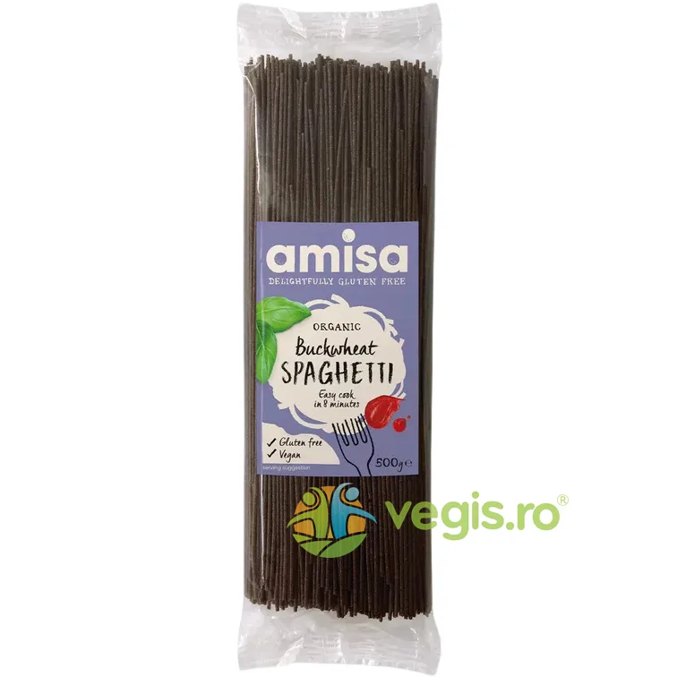Spaghete din Hrisca Integrala Ecologice/Bio 500g AMISA — preț și oferte
