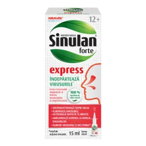 Spray nazal Sinulan Express Forte, 15ml, Walmark