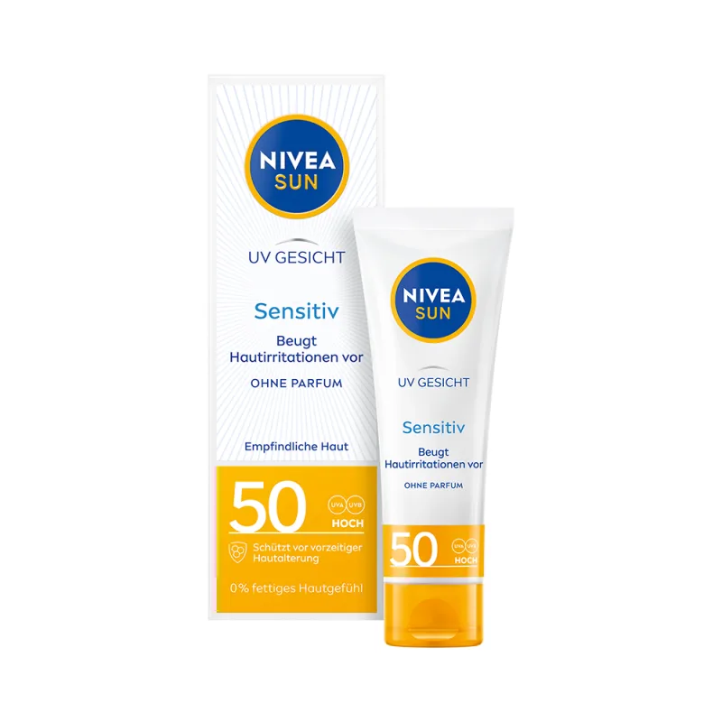 Crema de protectie solara pentru ten sensibil SPF 50, 50ml, Nivea — preț și oferte