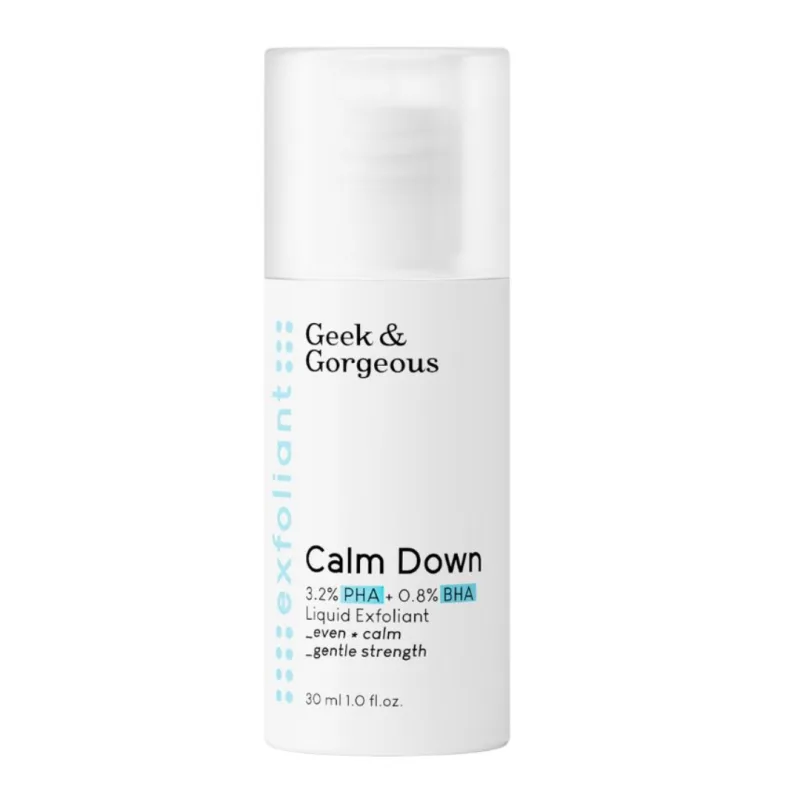 Lotiune exfolianta Calm Down, 30 ml, Geek & Gorgeous — preț și oferte