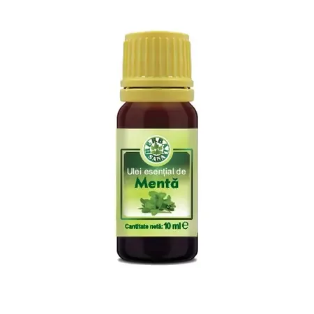 Ulei esential de menta (Mentha piperita) uz extern 10ml Herbavita — preț și oferte
