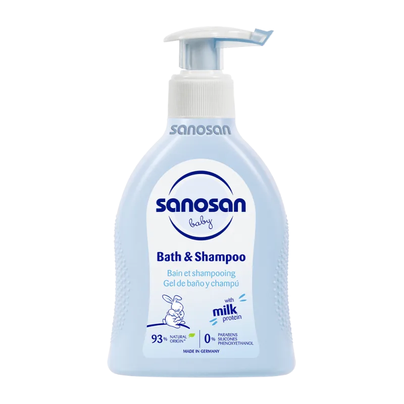 Sanosan Baby gel nutritiv de curatare pentru par si corp 200ml — preț și oferte