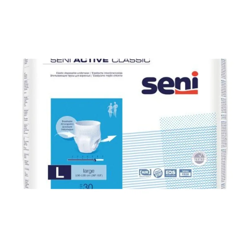 Scutece pentru adulti tip chilot Active Classic Large, 10 bucati, Seni — preț și oferte