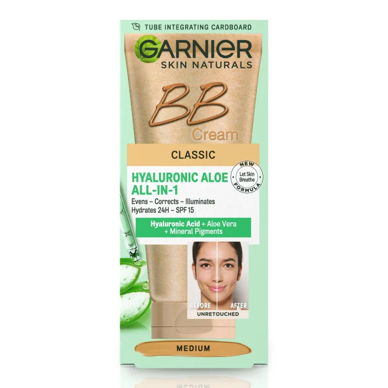 Crema BB multifunctionala de zi cu nunata medie Skin Naturals, 50ml, Garnier — preț și oferte