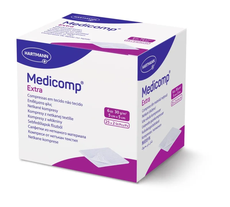 Hartmann Medicomp Comprese extra sterile 5 cm x 5 cm 25 bucati — preț și oferte