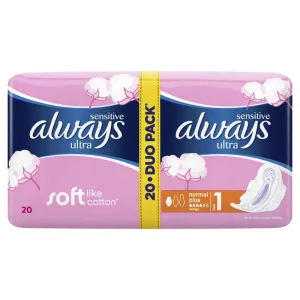 Always Sensitive Ultra Plus Duo Normal  Absorbante 20 bucati