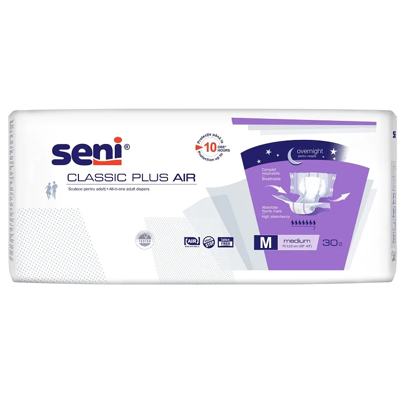 Scutece pentru adulti Classic Plus Medium, 30 bucati, Seni — preț și oferte