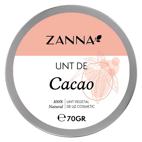 Unt de cacao pentru uz cosmetic, 70g, Zanna — preț și oferte