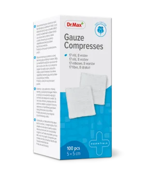 Dr. Max Comprese non-sterile 5x5cm, 100 bucati