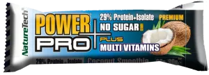 Baton energizant cu aroma de cocos Power Pro Plus, 80g, Nature Tech