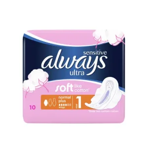 Always Sensitive Ultra Normal Plus  Absorbante 10 bucati