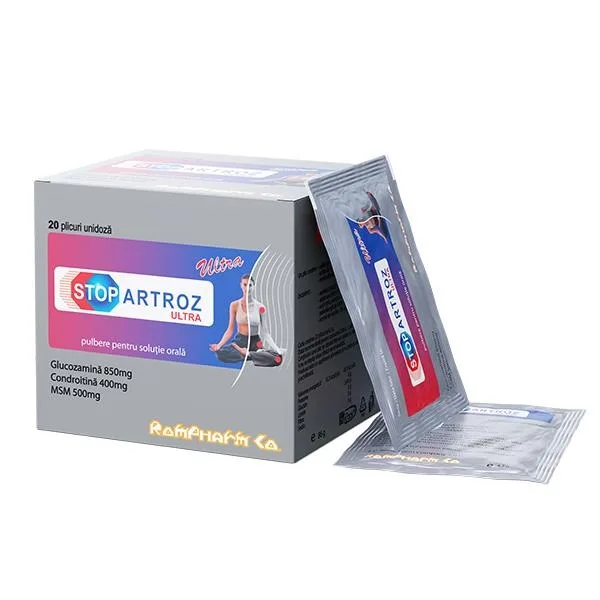 Stopartroz Ultra 20 plicuri, Rompharm ROMPHARM COMPANY — preț și oferte