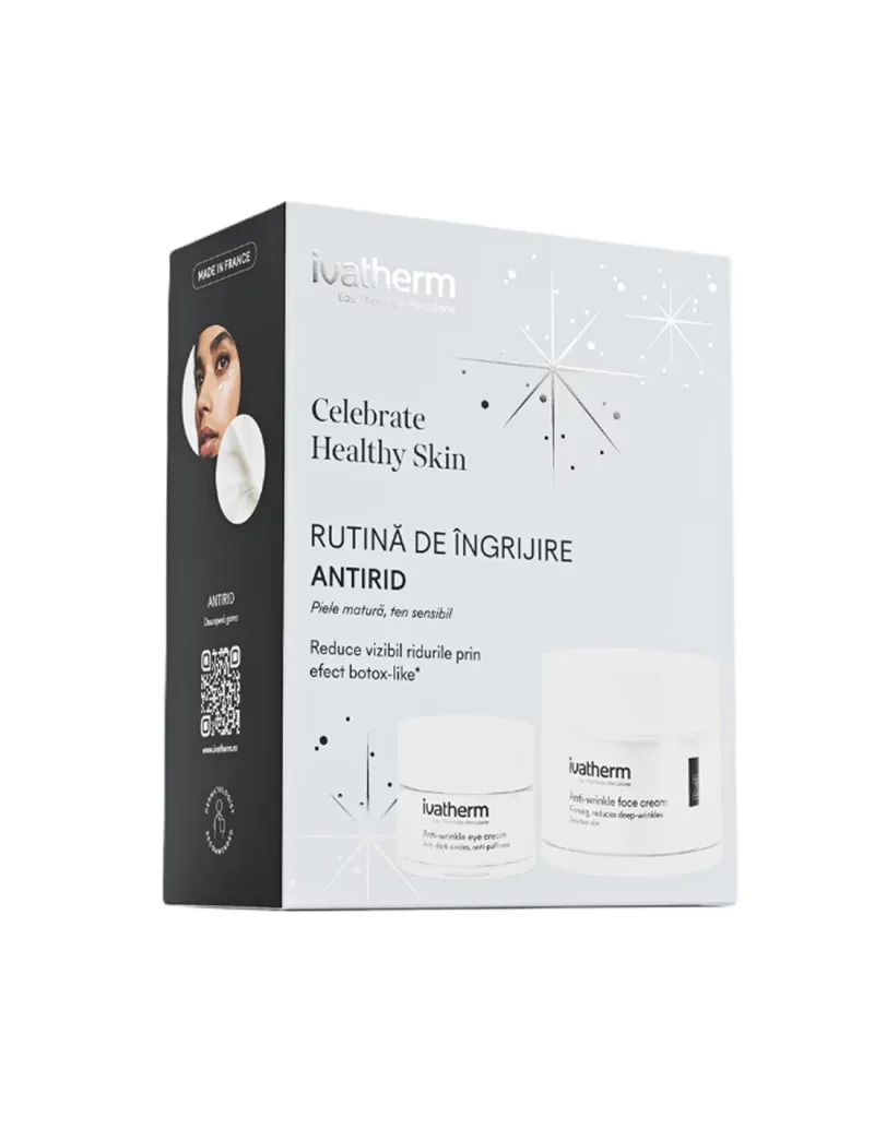Ivatherm Una PK crema anti-aging 50 ml + crema anti-aging contur ochi 15 ml - pachet rutina de ingrijire anti-age — preț și oferte