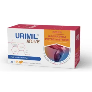 Urimil Move 40 plicuri la pret de 25 plicuri - cutie XL, Naturpharma