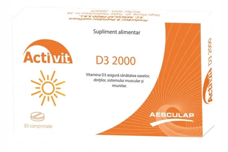 Activit D3 2000 30 comprimate AESCULAP — preț și oferte