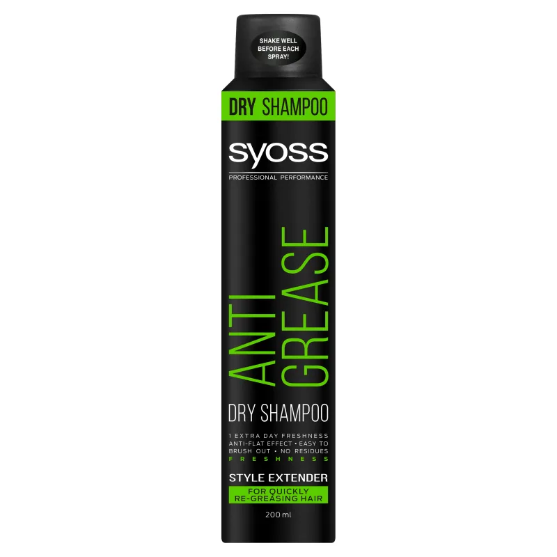 Sampon uscat Anti-Grease Dry, 200ml, Syoss — preț și oferte