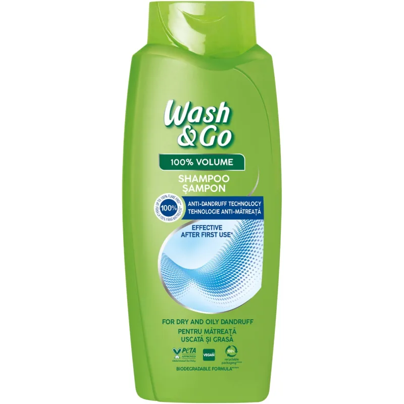 Sampon anti-matreata, 675ml, Wash&Go — preț și oferte