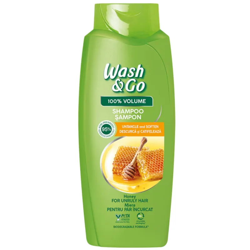 Sampon cu miere, 675ml, Wash&Go — preț și oferte