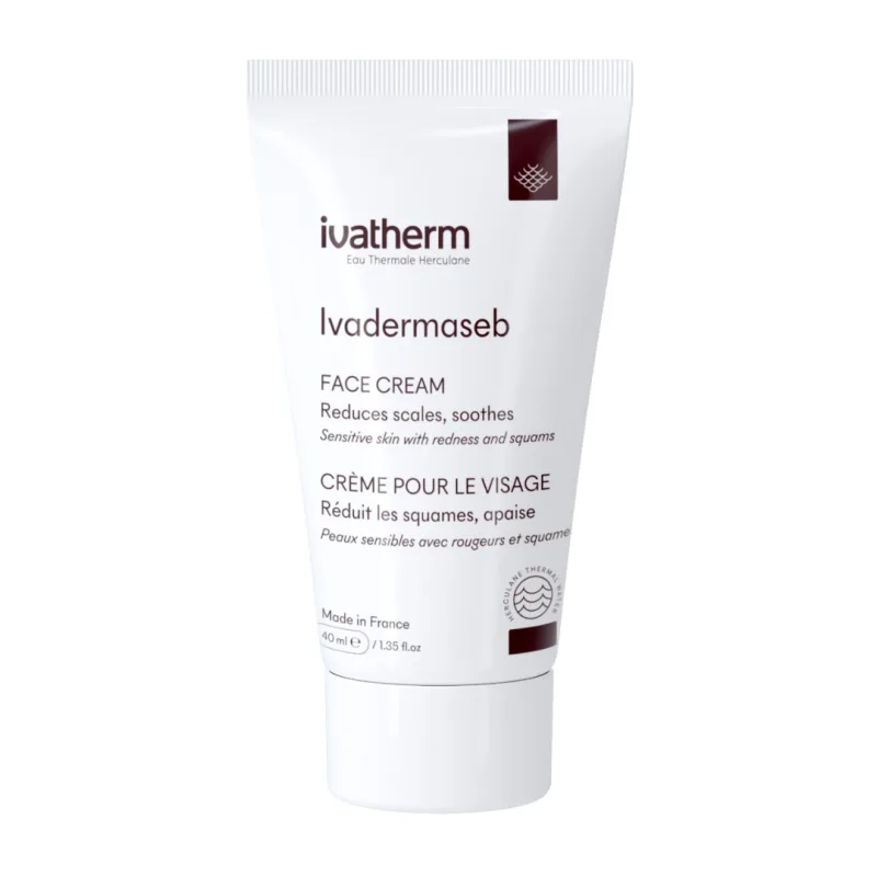 Crema pentru piele sensibila, antiroseata si scuame, Ivadermaseb, 40ml, Ivatherm — preț și oferte